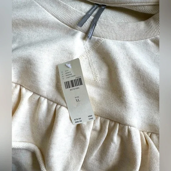 NWT Size XL - By Anthropologie Ruffle Sweatshirt - Picture 13 of 13